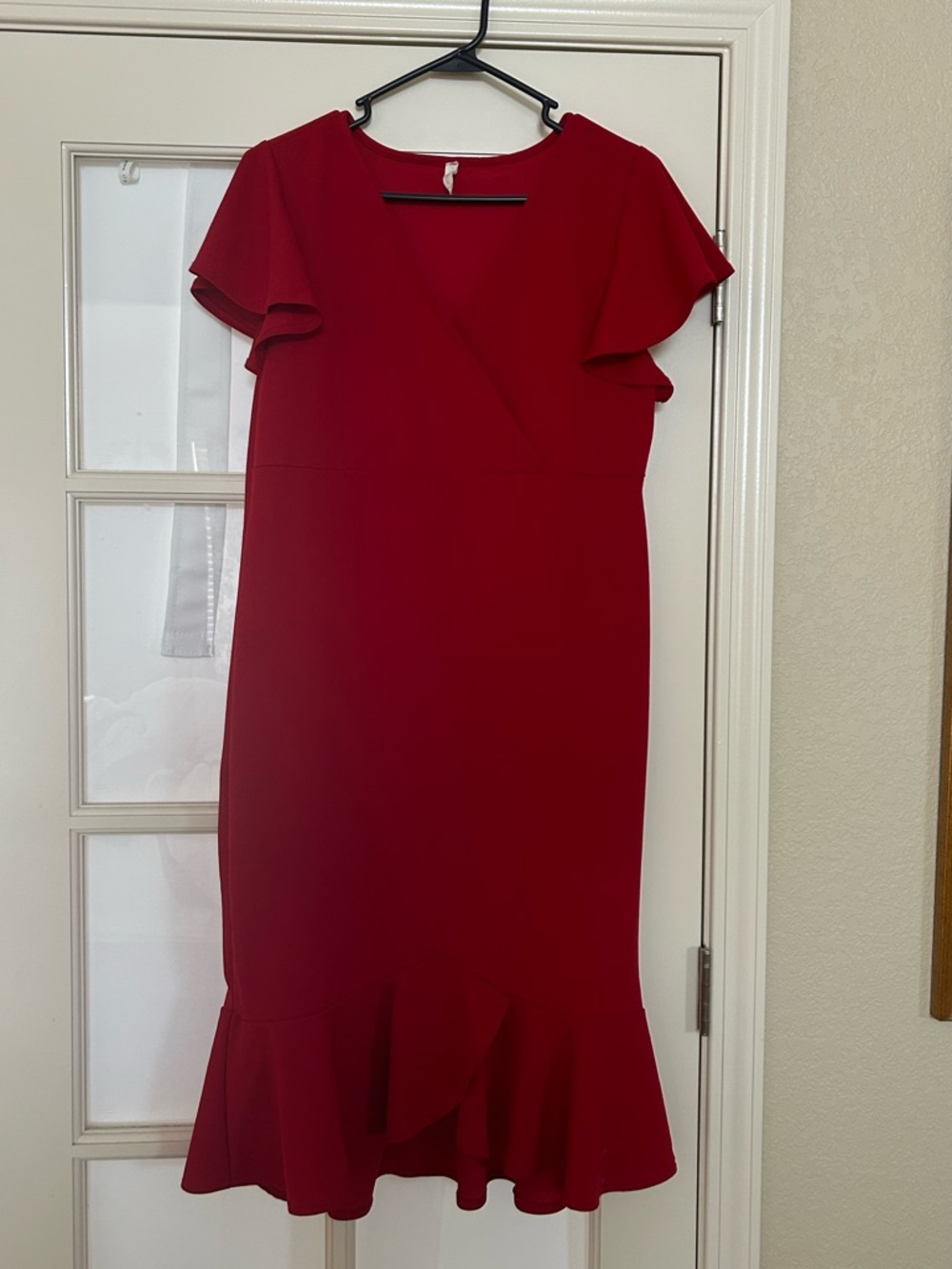 Pinkblush maternity fit and flare dress